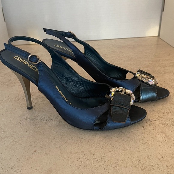 Giancarlo Paoli size 8 mid height sling back party heels - Picture 3 of 5